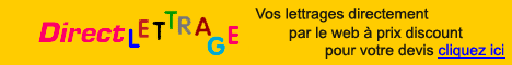 Vos lettrage directement par le web